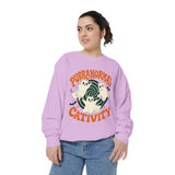 Purranormal Cativity Sweatshirt, Funny Halloween Cat Crewneck, Ghost Kitty Shirt for Cat Lover, Spooky Season Gift, Cute Fall Outfit