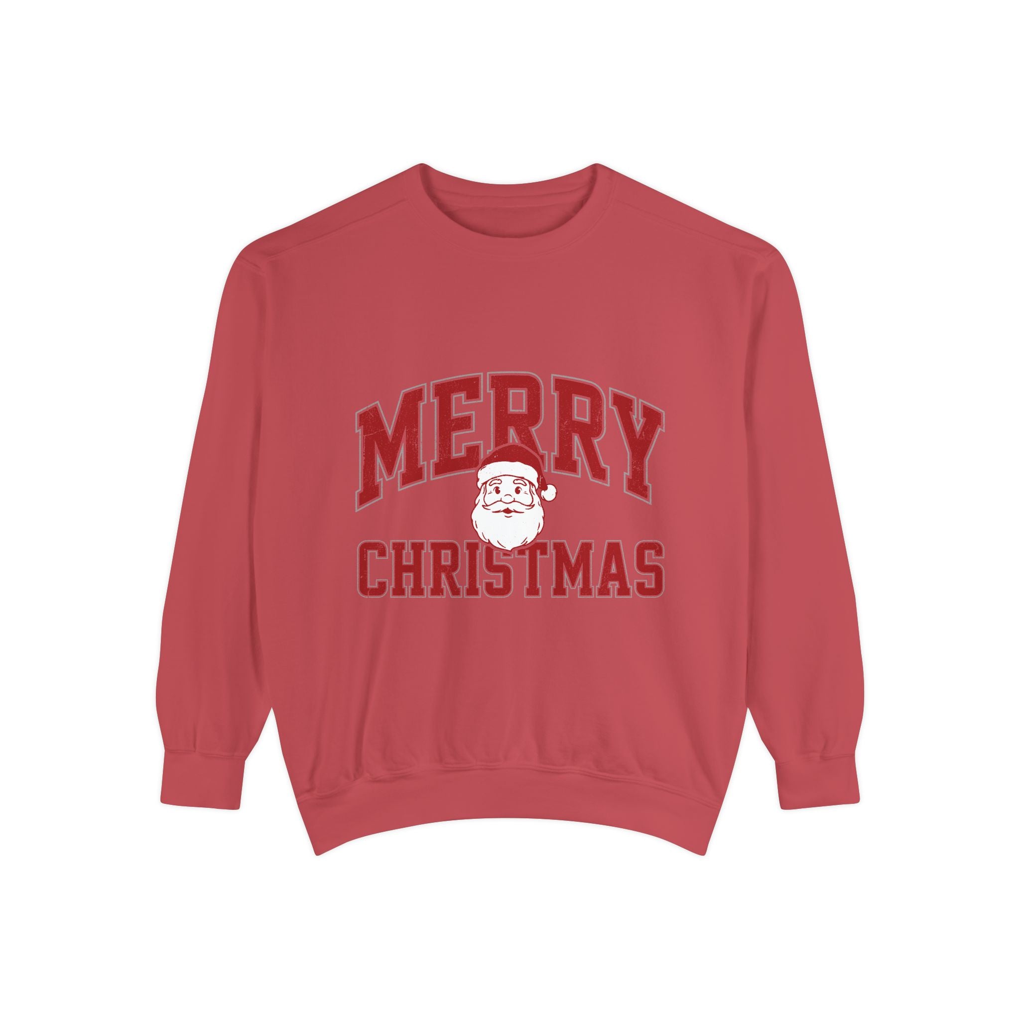 Merry Christmas Santa Sweatshirt, Vintage Holiday Crewneck, Festive Christmas Party Pullover, Retro Santa Claus Gift for Family Photos
