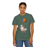 Cute Ghost Halloween Shirt, Pumpkin Balloon Graphic Tee, Vintage Spooky Season Gift for Women, Cozy October Fall Outfit for Ghost Lovers
