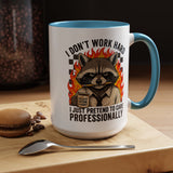 Funny Office Sloth Mug, Bare Minimum Work Mug Gift for Coworker, Burnout Humor Coffee Cup, Lazy Employee Desk Mug