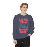 Second Grade Teachers Club Sweatshirt, Retro Teacher Crewneck, 2nd Grade Team Shirt, Back to School Outfit, Educator Appreciation Gift