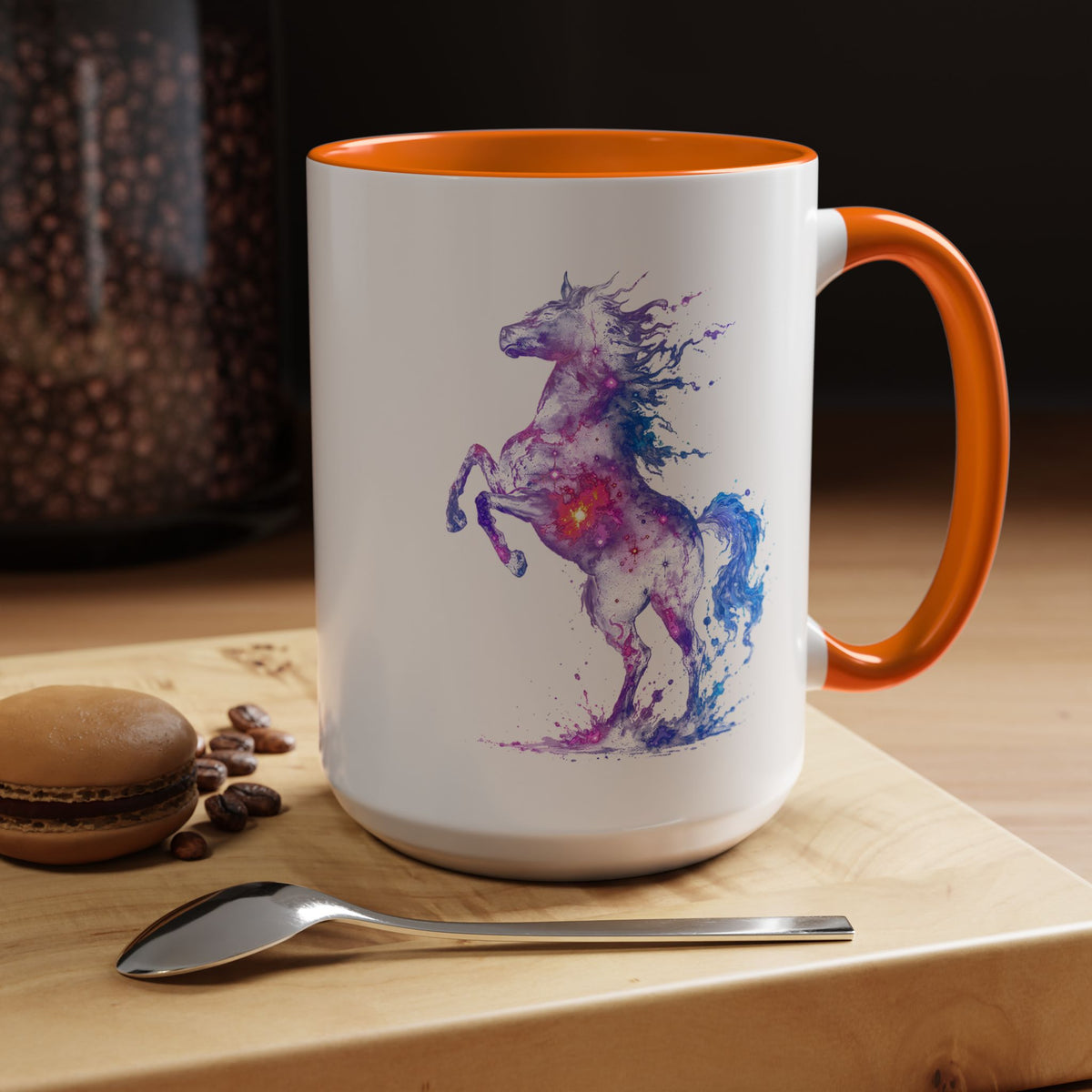 Galaxy Horse Mug, Cosmic Horse Coffee Mug, Horse Lover Gift, Celestial Horse Cup, Equestrian Mug, Fantasy Horse Art, Horse Mom Gift
