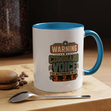 Funny Military Command Voice Mug, Warning Countdown Coffee Cup, Army Dad or Veteran Gift for Him, Retirement Birthday Humor Present