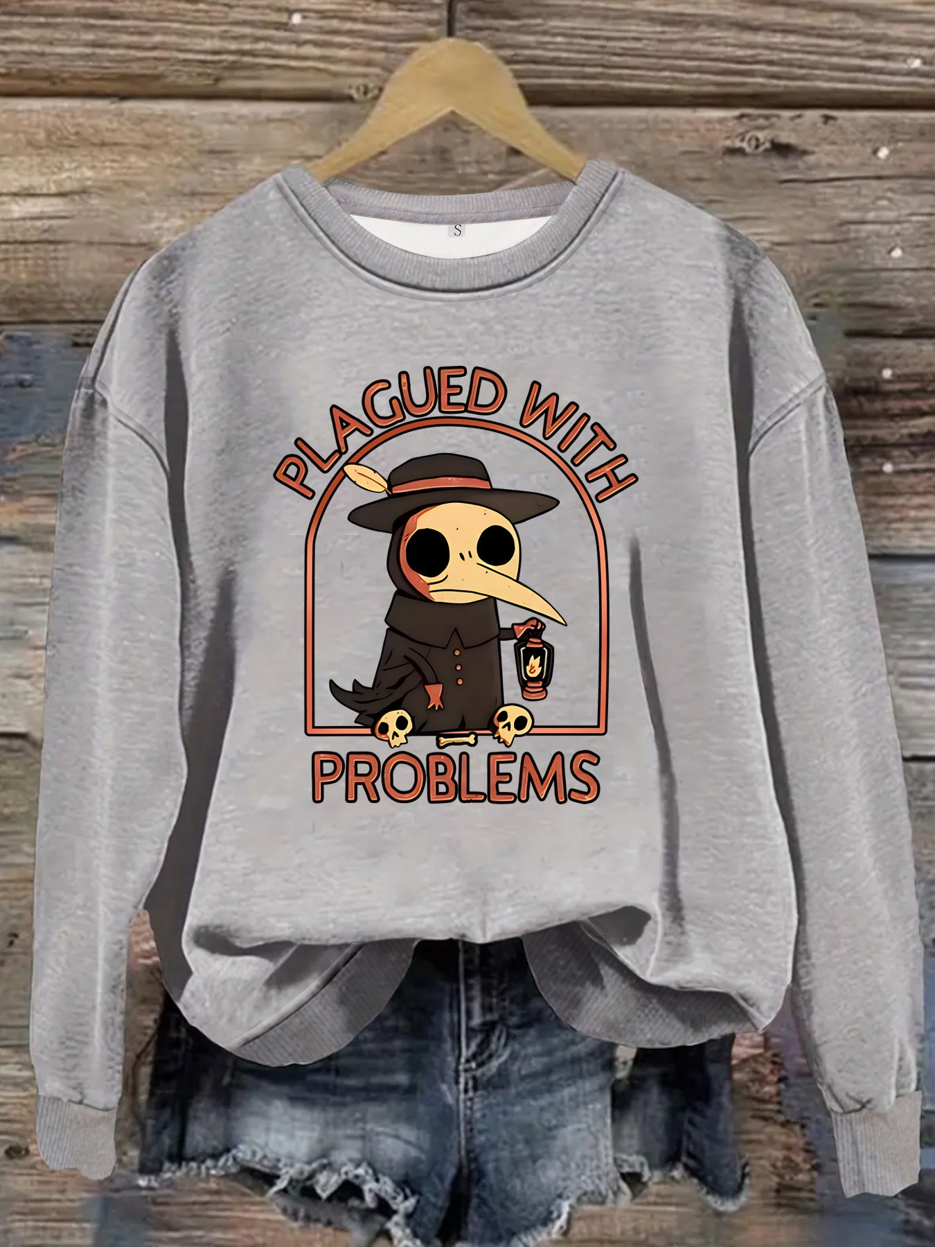 Printed pullover sweatshirt sweatshirt