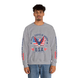 United We Stand Sweatshirt, American Eagle USA Pullover, Patriotic Flag Top, Vintage Americana Clothing, Fourth of July Gift for Women