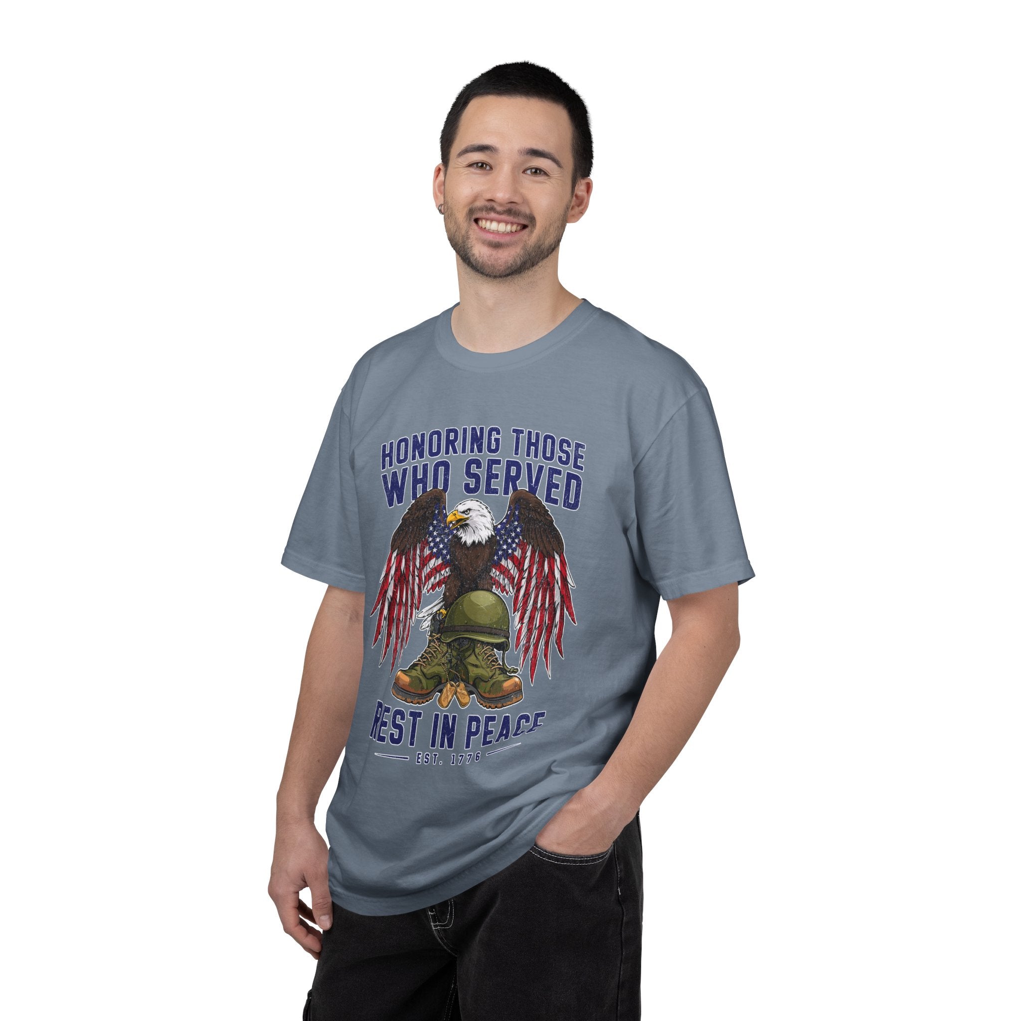 Honoring Those Who Served Shirt, Military Memorial T-Shirt, Fallen Soldier Tribute, Veteran Remembrance Gift, Patriotic Eagle Tribute Tee