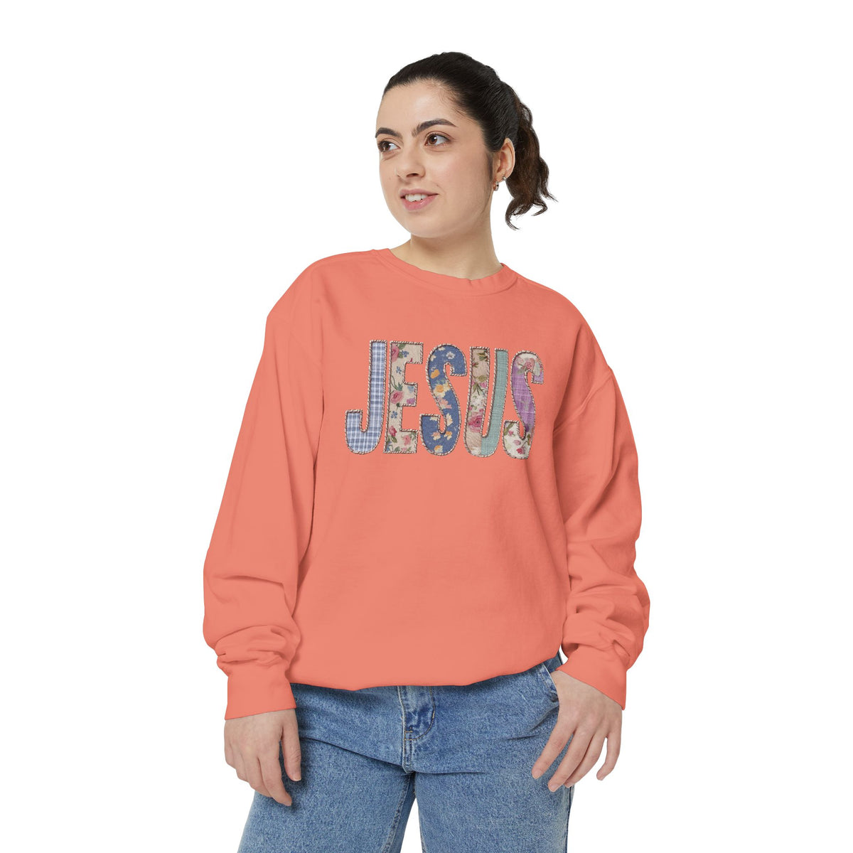 Jesus Floral Sweatshirt, Christian Flower Crewneck, Faith Based Jesus Sweatshirt, Religious Gift for Women, Christian Apparel