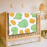 Cute Dinosaur Baby Woven Blanket Dino Nursery Blanket Kids Dinosaur Blanket Toddler Blanket Dinosaur Gift Baby Shower Gift