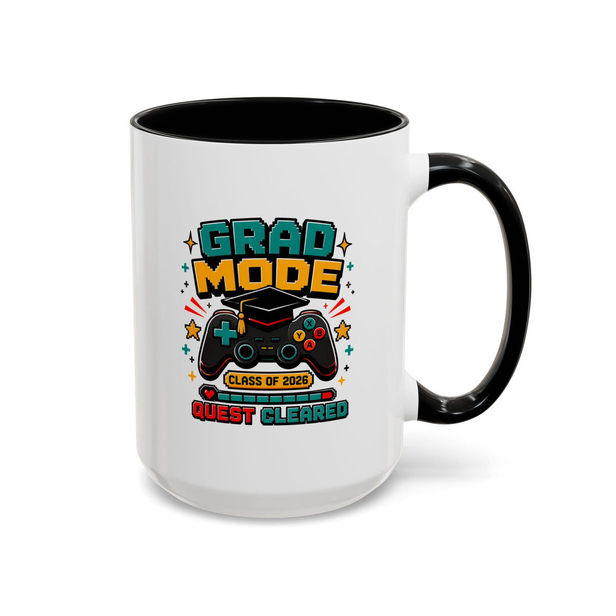 Class of 2026 Gamer Mug, Graduation Coffee Cup, Video Game Gift for Graduate, High School Senior Graduation Present, Grad Mode Quest Cleared