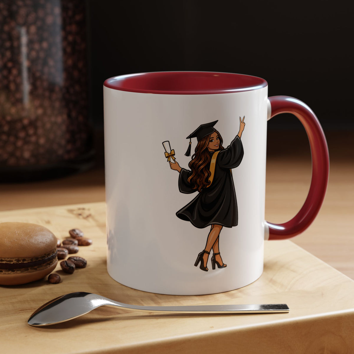 College Graduation Mug for Her, Female Graduate Coffee Cup, Congratulations Gift for Daughter, Sister or Best Friend, Senior Keepsake