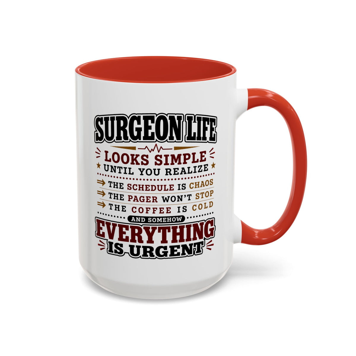 Funny Surgeon Life Coffee Mug, Gift for Surgeon, Surgical Resident Mug, Doctor Appreciation Gift, Medical School Graduation Mug