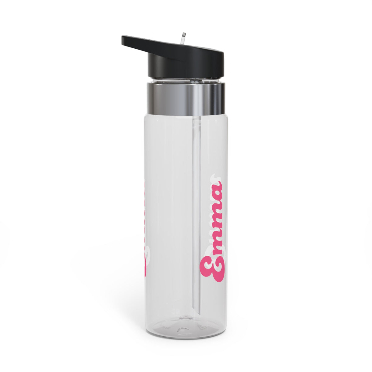 Personalized Transparent Water Bottle, Custom Name Water Bottle, Reusable Drink Bottle for School, Gym, Work, Travel, Gift for Her