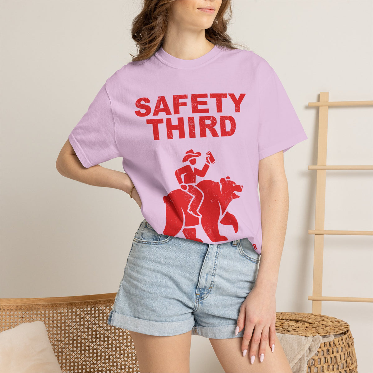 Comfort Colors Safety Third Shirt, Funny Blue Collar Worker Tee, Construction Humor Shirt, Tradesman Gift, Professional Amateur Graphic Tee