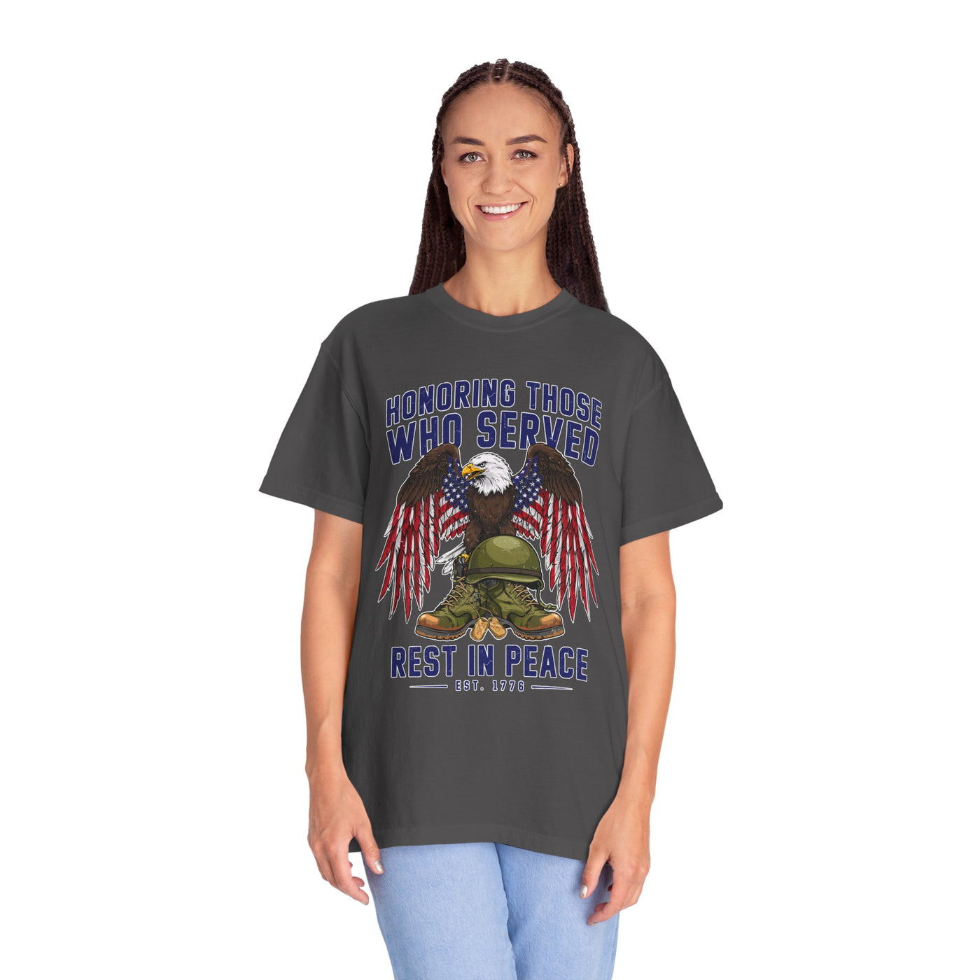 Honoring Those Who Served Shirt, Military Memorial T-Shirt, Fallen Soldier Tribute, Veteran Remembrance Gift, Patriotic Eagle Tribute Tee