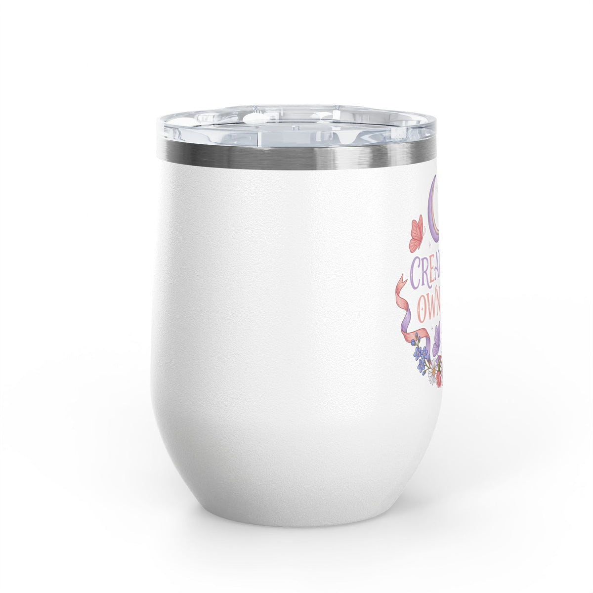 Magical Wine Tumbler, Create Your Own Magic Cup, Floral Fantasy Drinkware, Witchy Gift for Her, Birthday Gift for Magic Lover