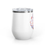 Magical Wine Tumbler, Create Your Own Magic Cup, Floral Fantasy Drinkware, Witchy Gift for Her, Birthday Gift for Magic Lover