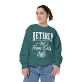 Retired From Service Not From Duty Sweatshirt, Military Retirement Crewneck, Veteran Gift, Patriotic Eagle Veterans Day Pullover for Retiree
