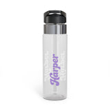 Personalized Transparent Water Bottle, Custom Name Sports Bottle, Cute Water Bottle for Women, Gym Gift, Personalized Tumbler Alternative