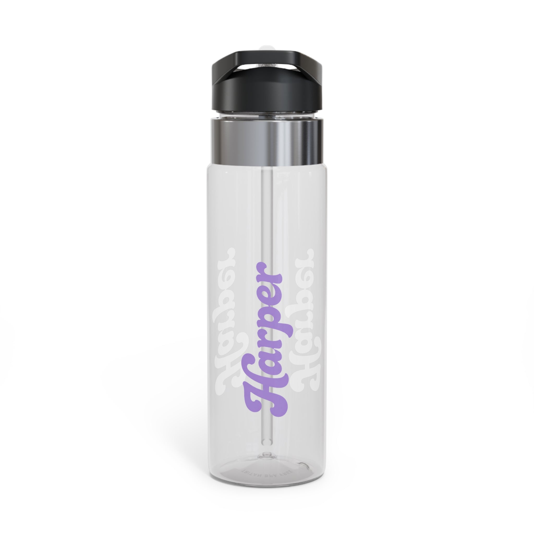 Personalized Transparent Water Bottle, Custom Name Sports Bottle, Cute Water Bottle for Women, Gym Gift, Personalized Tumbler Alternative