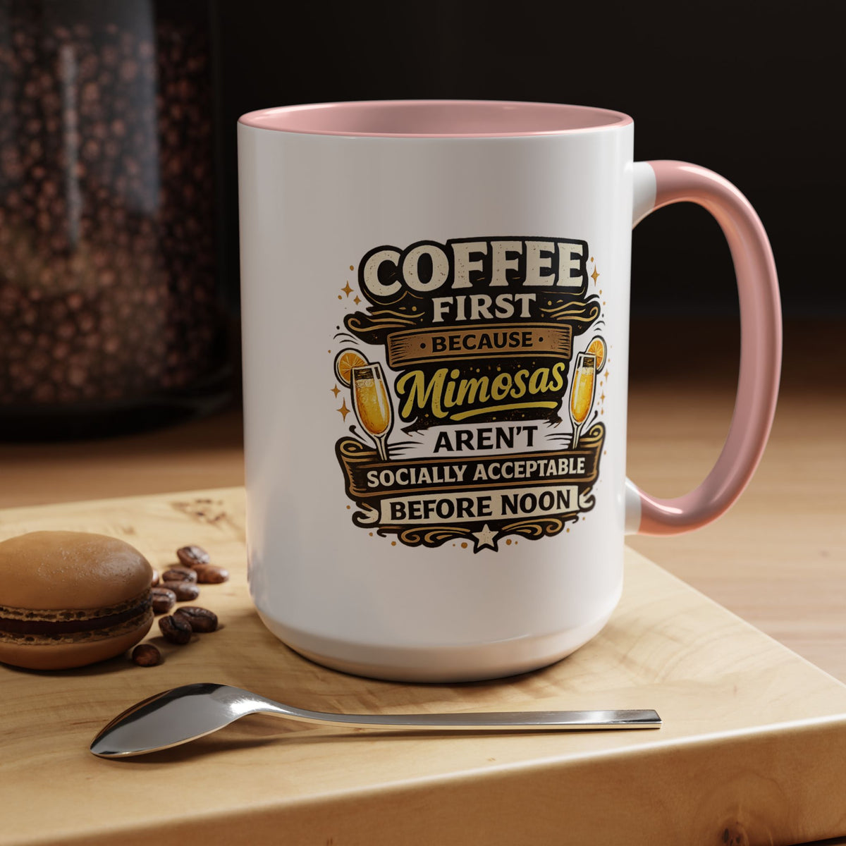 Coffee First Mimosa Later Mug, Funny Brunch Coffee Mug, Mimosa Lover Gift, Weekend Coffee Cup, Funny Drinking Humor Mug
