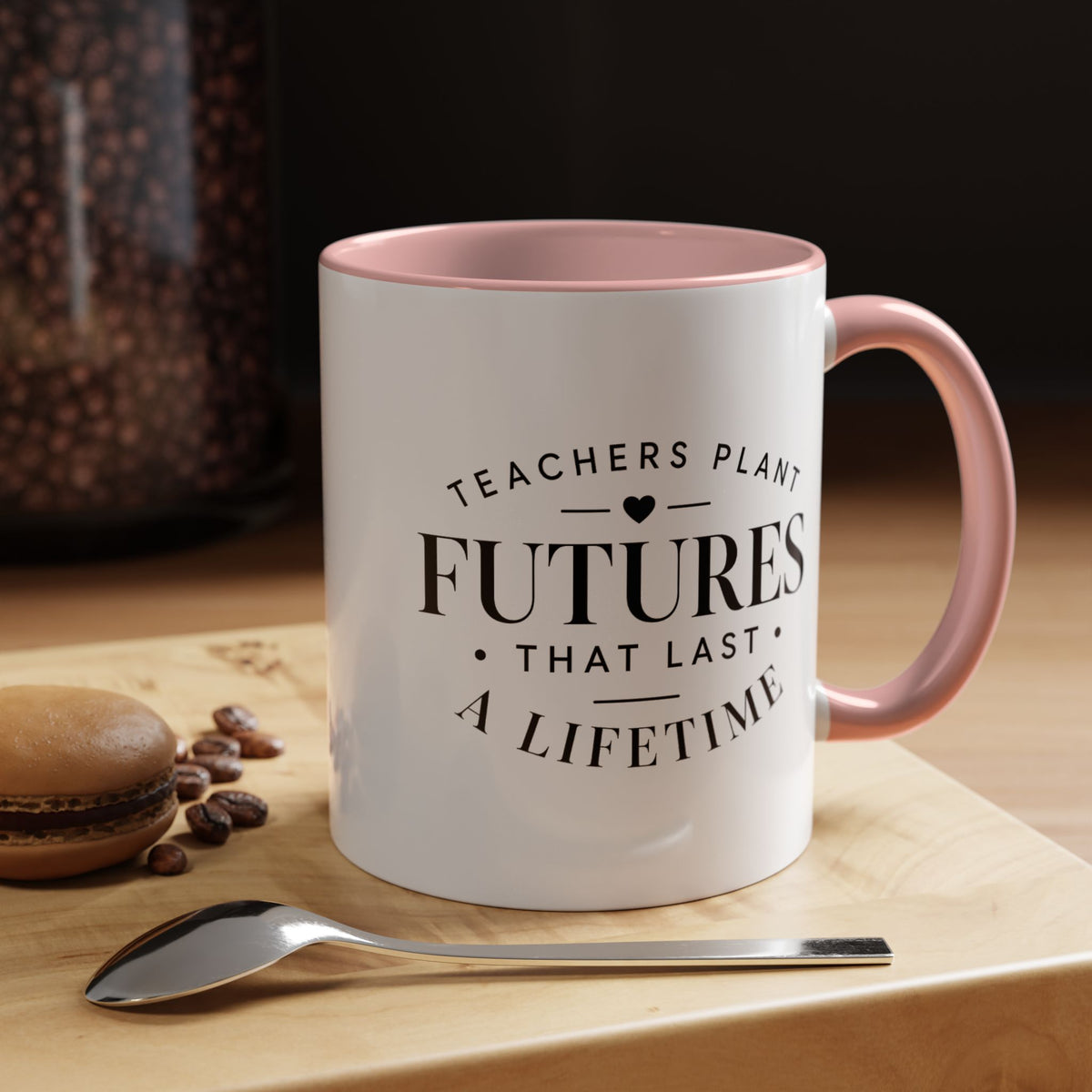 Teacher Appreciation Mug, Teachers Plant Futures Coffee Cup, Inspirational Educator Gift from Student, End of Year Classroom Keepsake