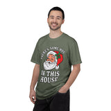 There's Some Ho's in This House Shirt, Funny Santa Christmas T-Shirt, Adult Holiday Party Tee, Naughty Xmas Gift for Friends or Family