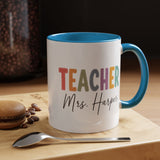 Personalized Teacher Name Mug, Custom Teacher Coffee Mug, Teacher Appreciation Gift, Back to School Gift, End of Year Teacher Cup