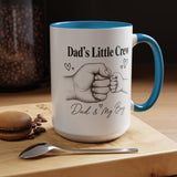 Personalized Dad and Son Coffee Mug, Dad's Little Crew Mug, Father Son Bond Gift, Father's Day Mug from Son, Custom Dad Gift