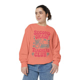 Second Grade Teachers Club Sweatshirt, Retro Teacher Crewneck, 2nd Grade Team Shirt, Back to School Outfit, Educator Appreciation Gift