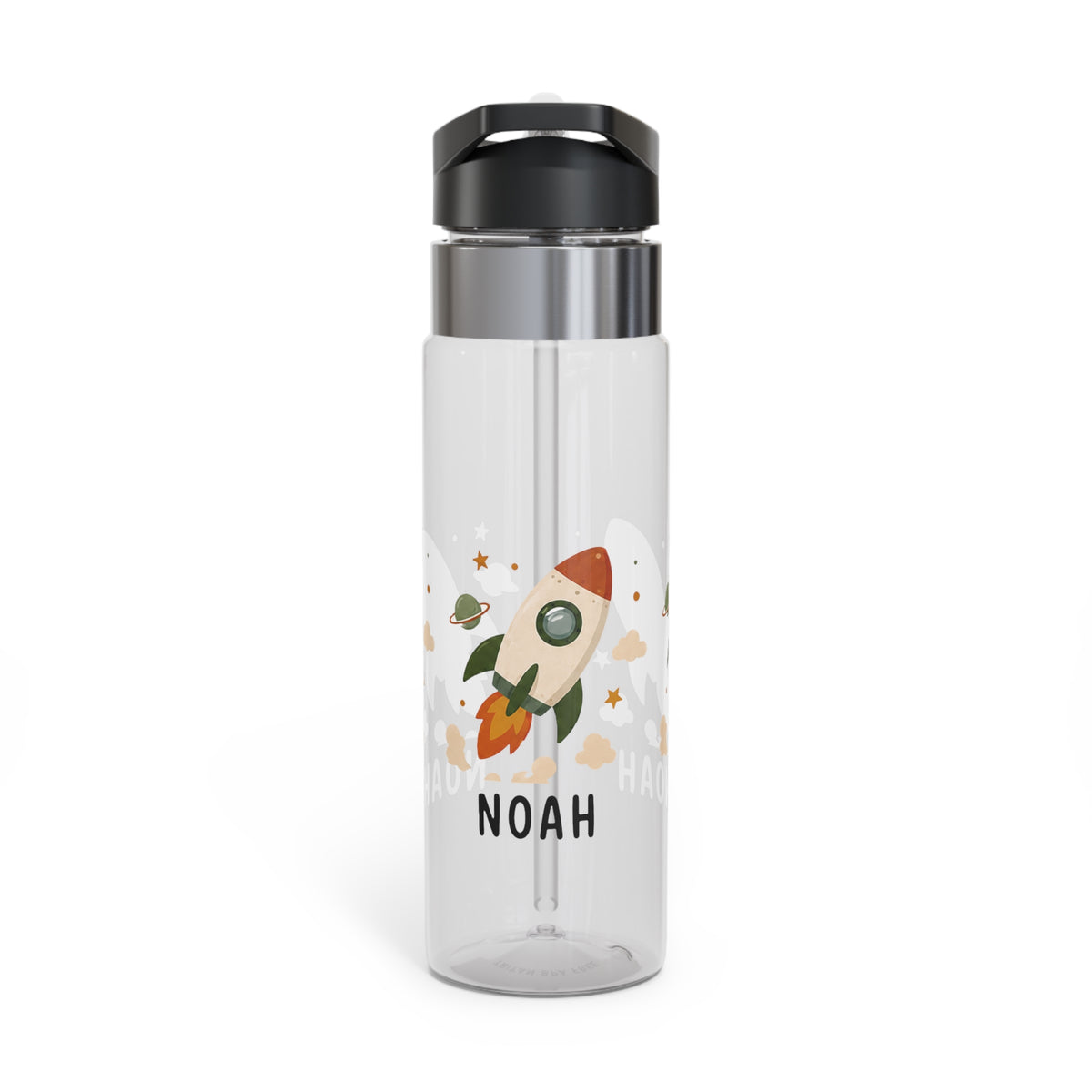 Personalized Space Rocket Kids Water Bottle, Astronaut Gift for Boys, Galaxy Theme Bottle, Space Birthday Gift, School Hydration Bottle