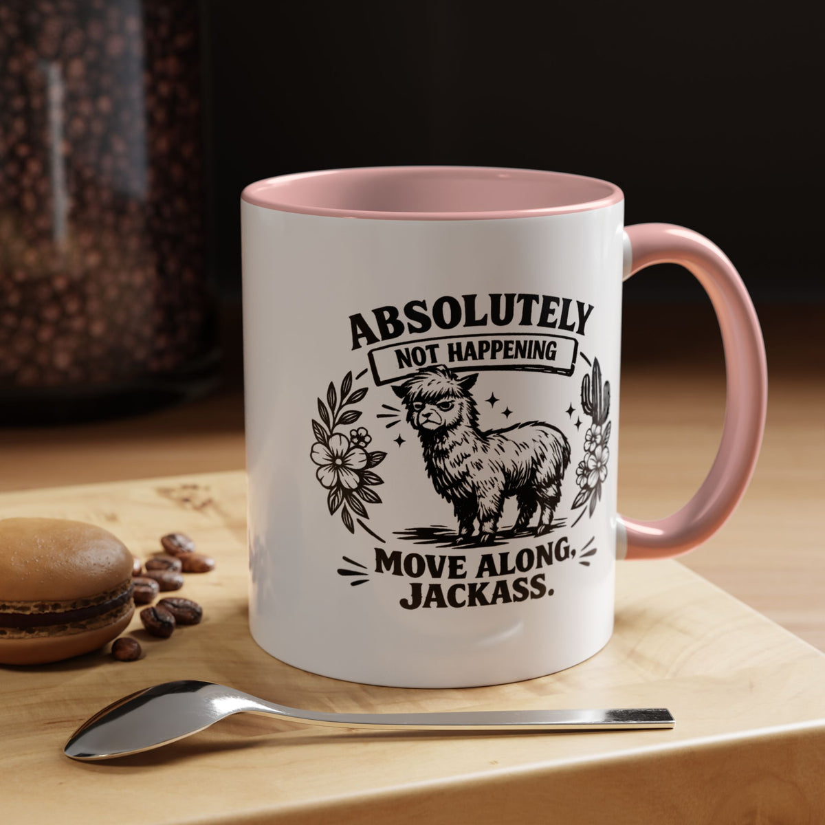 Funny Alpaca Coffee Mug, No Drama Llama Mug, Alpaca Lover Gift, Cute Sarcastic Animal Mug, Funny Coworker Coffee Cup