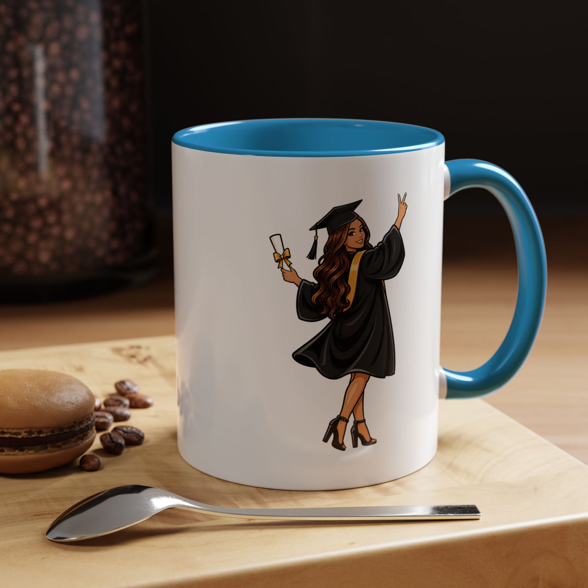 College Graduation Mug for Her, Female Graduate Coffee Cup, Congratulations Gift for Daughter, Sister or Best Friend, Senior Keepsake