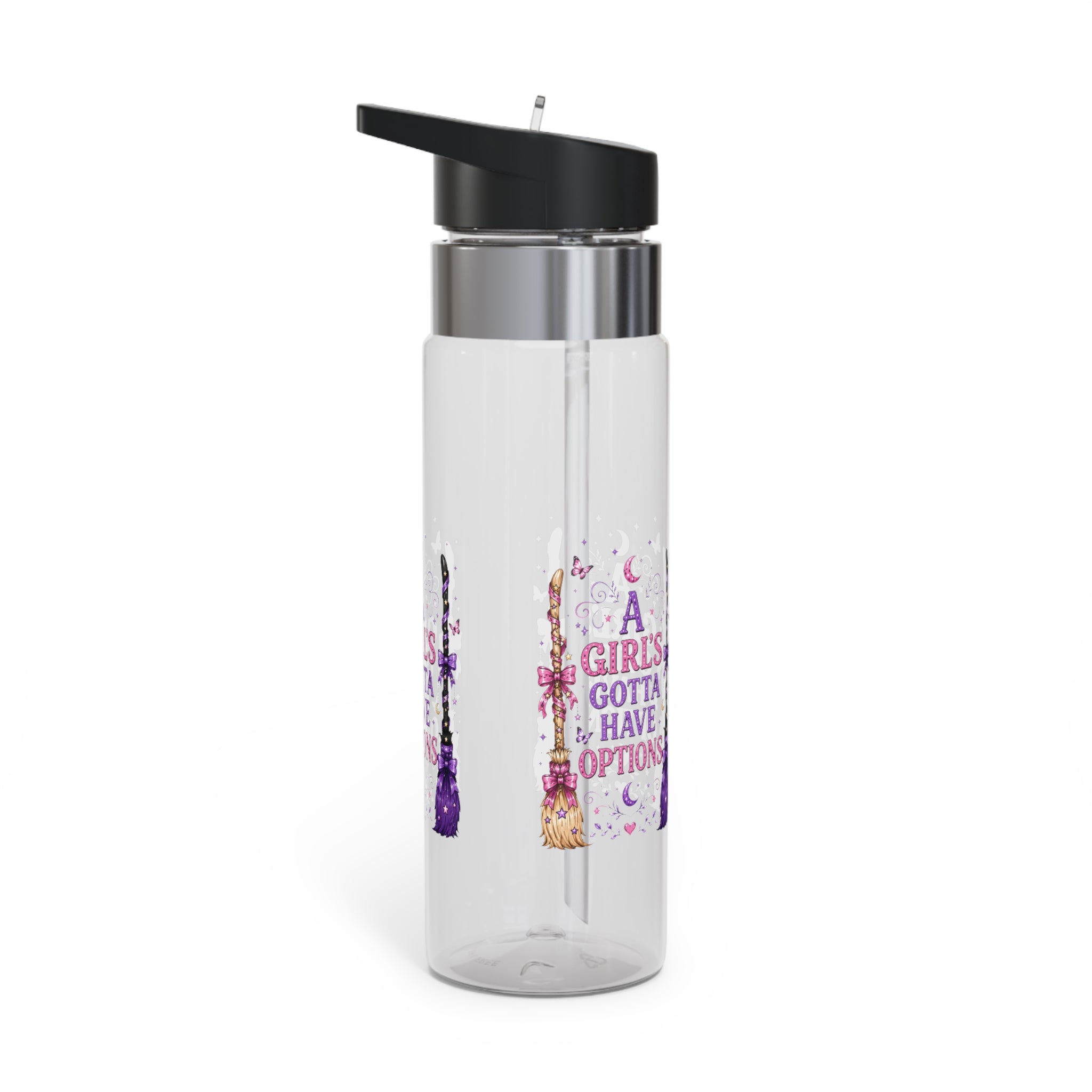 Witchy Water Bottle for Women, Transparent Water Bottle, A Girl's Gotta Have Options, Magical Gift for Her, Cute Witch Drinkware