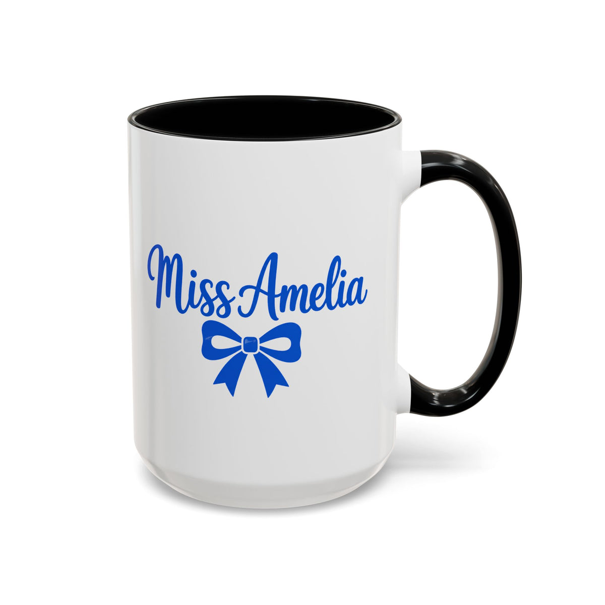 Personalized Teacher Name Mug, Custom Teacher Coffee Mug with Bow Design, Teacher Appreciation Gift, Classroom Desk Mug for Educators