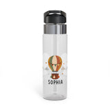 Personalized Hot Air Balloon Kids Water Bottle, Adventure Gift for Girls, Travel Theme Bottle, Birthday Gift, School Hydration Bottle