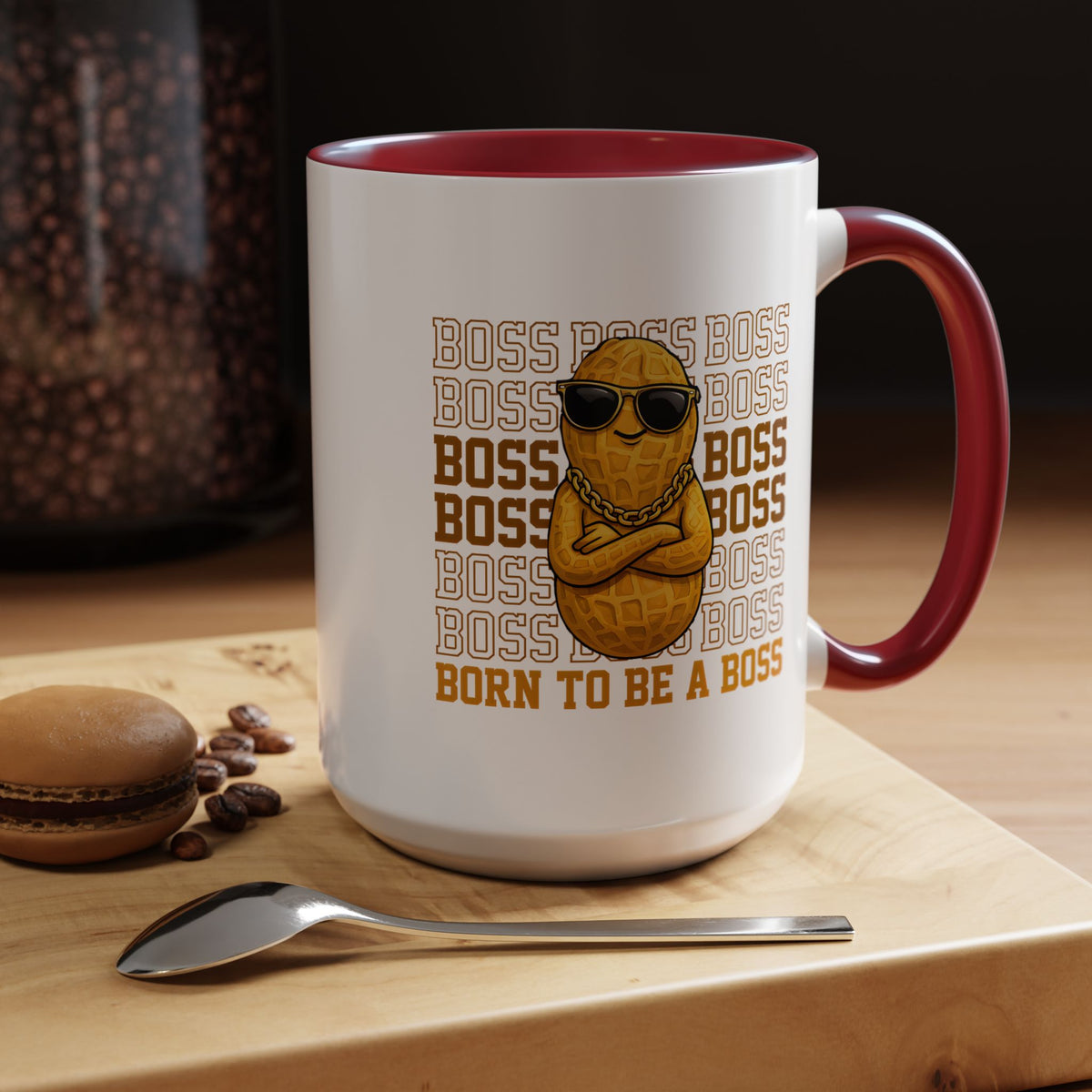 Born to Be a Boss Mug, Funny Boss Coffee Mug, Leadership Gift for Manager, Entrepreneur Coffee Cup, Office Desk Gift
