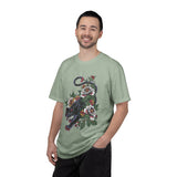 Traditional Panther Graphic Shirt, Floral Tattoo T-Shirt for Men and Women, Old School Big Cat Tee, Alternative Art Gift for Tattoo Fans
