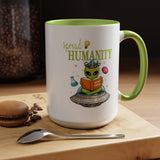 Funny Alien Mug, Being Human Is Weird Coffee Mug, Nerdy Sci-Fi Humor Cup, Alien Lover Gift