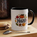 Personalized Fall Name Mug, Custom Hazel Pumpkin Coffee Cup, Autumn Birthday Gift for Her, Thanksgiving Keepsake, Cozy Seasonal Present