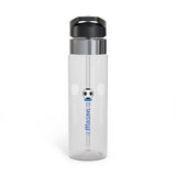 Personalized Soccer Water Bottle, Transparent Water Bottle, Custom Name Sports Drink Bottle, Football Gift for Son, School or Practice