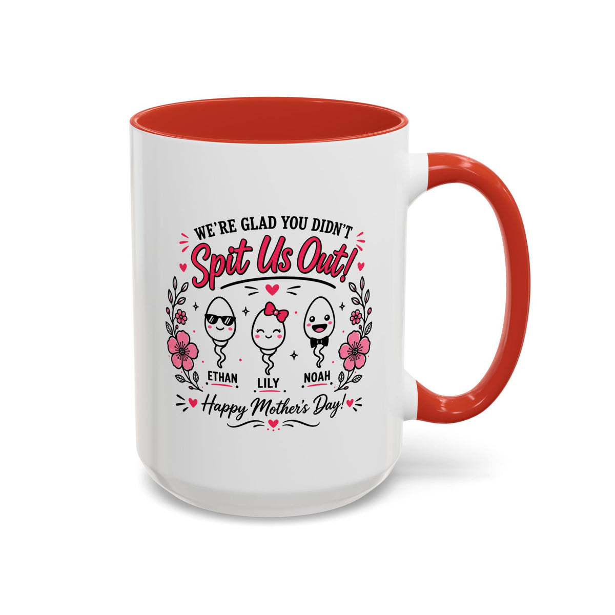Personalized Mother's Day Mug, Custom Kids Names Coffee Mug, Gift From Children to Mom, Cute Mother's Day Cup, Mom Gift