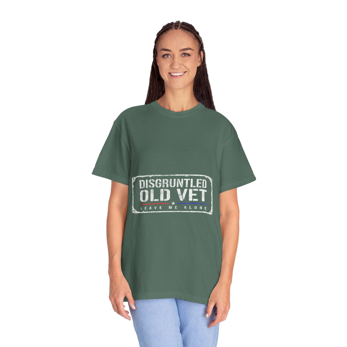 Disgruntled Old Vet Shirt, Leave Me Alone Veteran T-Shirt, Funny Military Gift for Retired Soldier, Sarcastic Veterans Day Tee for Grandpa