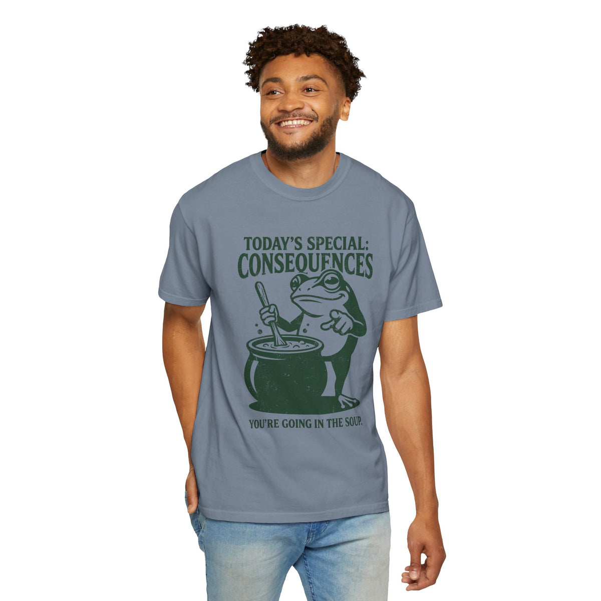 Funny Frog Consequences Shirt Comfort Colors Tee, Today's Special Consequences Teacher Shirt, Classroom Humor Gift, Retro Frog Graphic Tee