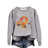 Printed pullover sweatshirt sweatshirt