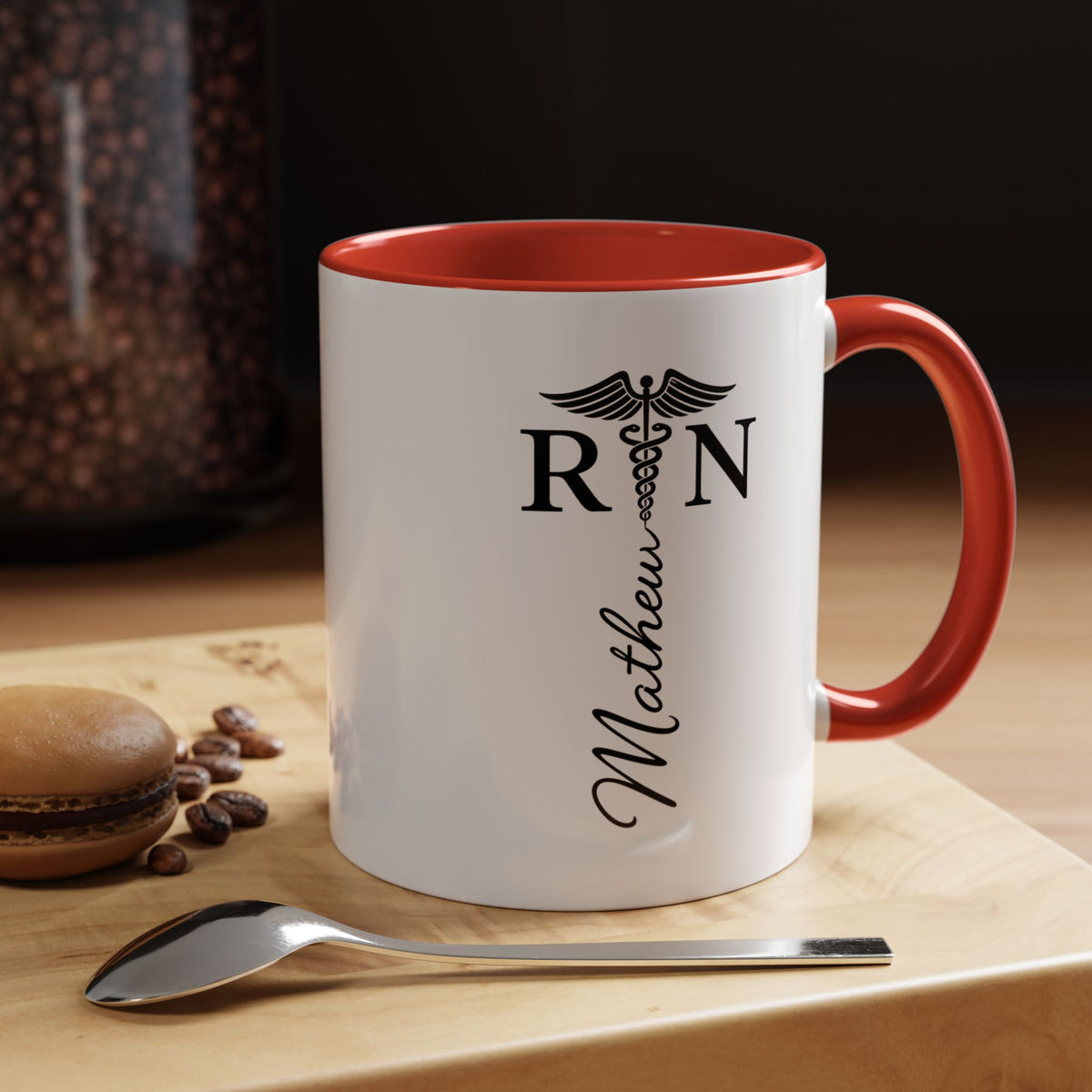 Personalized RN Coffee Mug, Registered Nurse Gift, Custom Nurse Name Mug, Nursing School Graduation Gift, RN Appreciation Cup