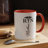 Personalized RN Coffee Mug, Registered Nurse Gift, Custom Nurse Name Mug, Nursing School Graduation Gift, RN Appreciation Cup