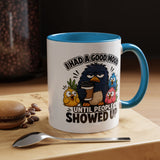 Funny Introvert Bird Coffee Mug, Grumpy Bird Coffee Mug, I Had a Good Mood Until People Showed Up Mug, Coworker Gift, Office Humor Mug