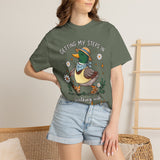 Christian Duck Comfort Colors Shirt, Walking with the Lord Graphic Tee, Cute Faith Based Duck Shirt, Trendy Christian Comfort Tee