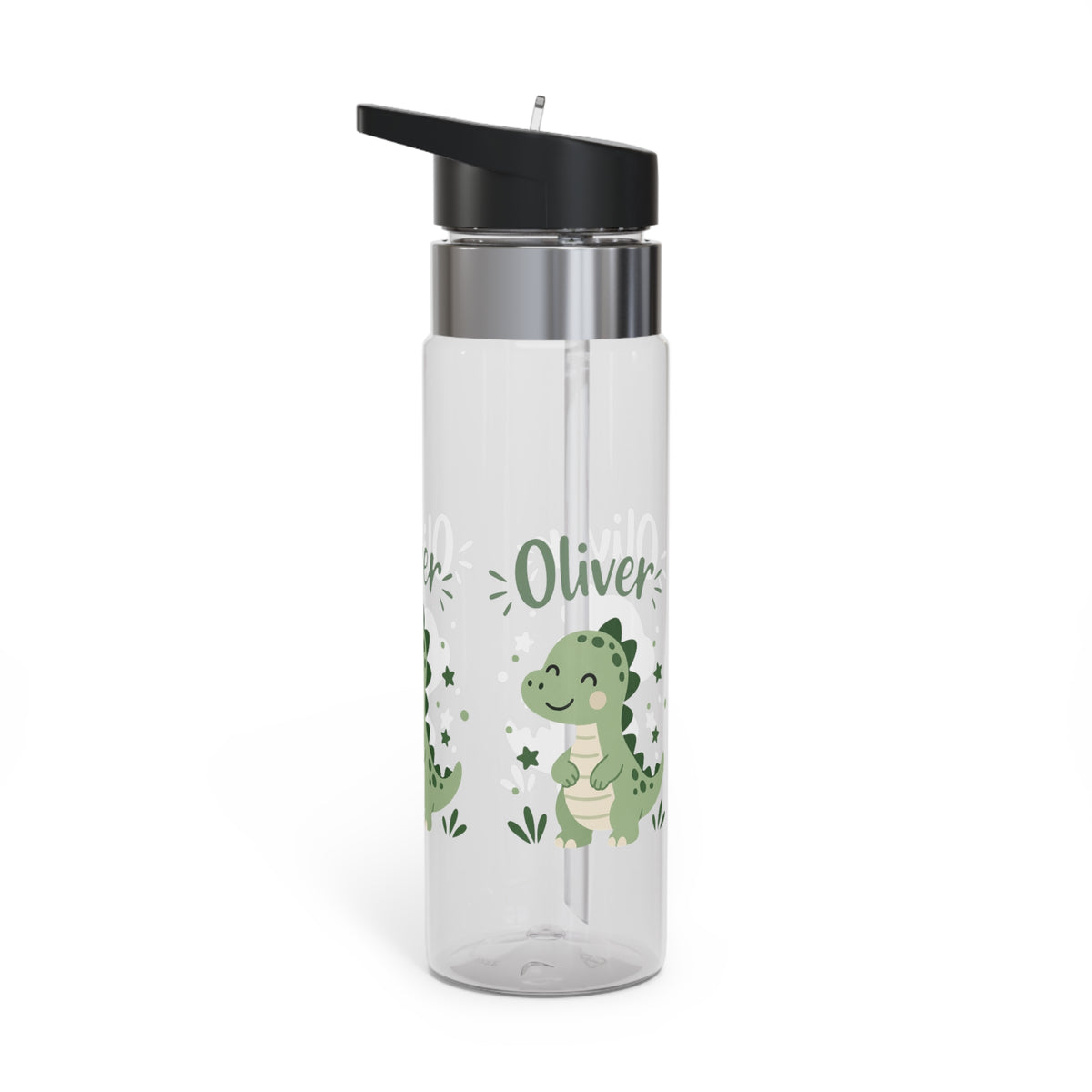 Dinosaur Personalized Water Bottle, Custom Name Drink Bottle, Adventure Gift, Kids School Bottle, Birthday Gift, Reusable Hydration Bottle