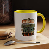 Funny Military Command Voice Mug, Warning Countdown Coffee Cup, Army Dad or Veteran Gift for Him, Retirement Birthday Humor Present